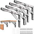 Folding Shelf Brackets 16 inch 4 Pcs Max. Load 350lb by AUTOHJ