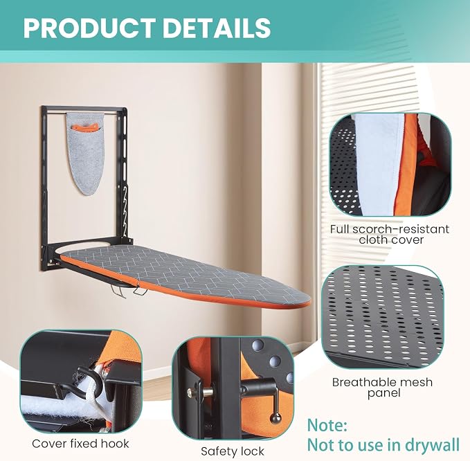 Seiritex Wall Mounted Ironing Board - Image 2