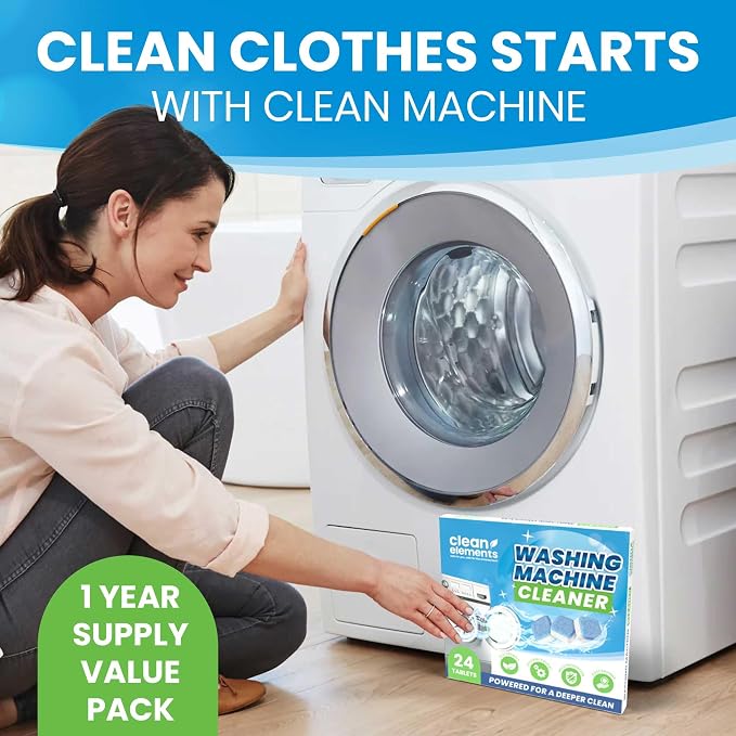 Washing Machine Cleaner Tablets 24 Pack – Deep Cleaning Descaler - Image 3