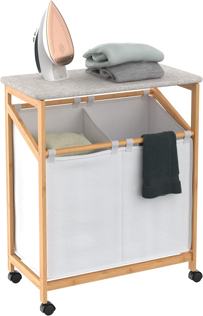ClosetMaid Bamboo Laundry Hamper Cart by ClosetMaid