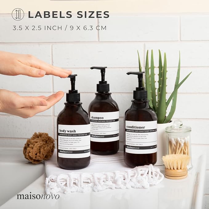 MaisoNovo Waterproof Labels for Bottles Vintage Design - Image 7