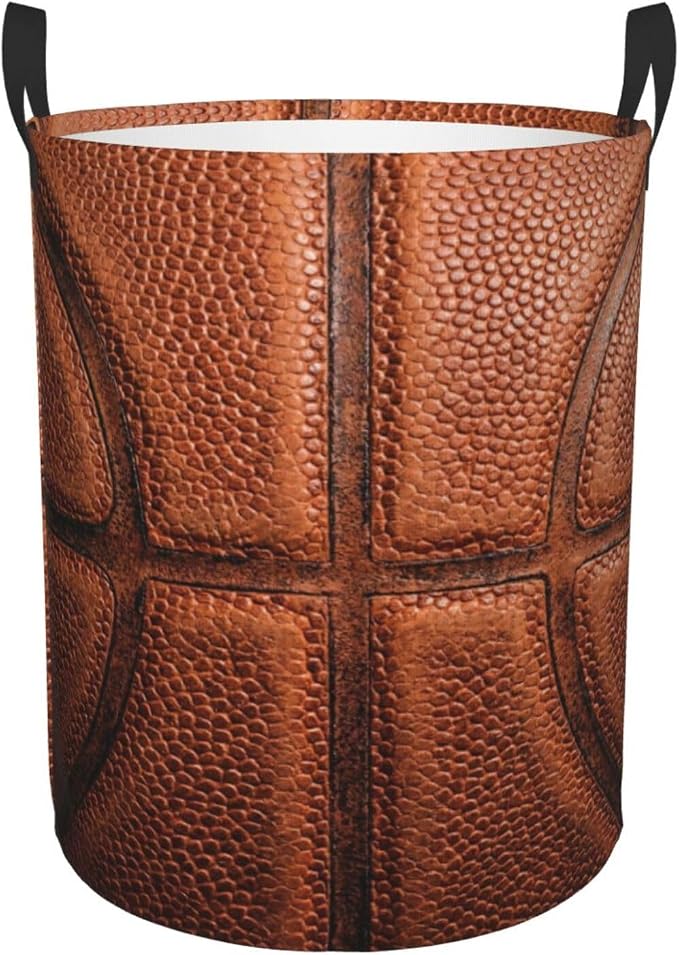 Basketball Texture Pattern Laundry Hamper Bag - Image 9