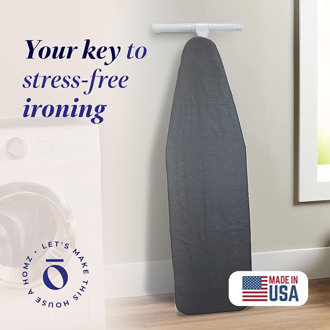 Homz T-Leg Clothes Ironing Board, Portable Compact Foldable Standard Size - Image 2