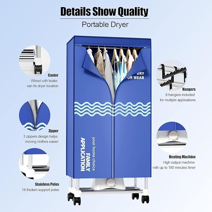 Clothes Dryer, Portable Drying Machine - Image 4
