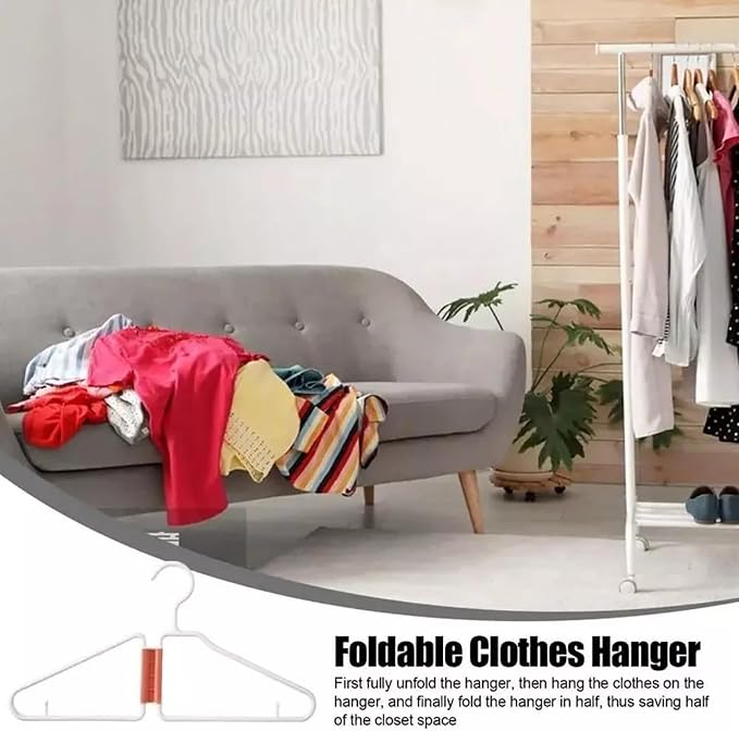 Foldable Coat Hanger, 12 Pack - Image 6