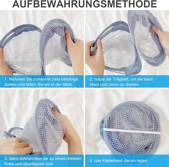 Hanging Laundry, Mesh Collapsible Small Wall Laundry Baskets, Pop Up Laundry - Image 4
