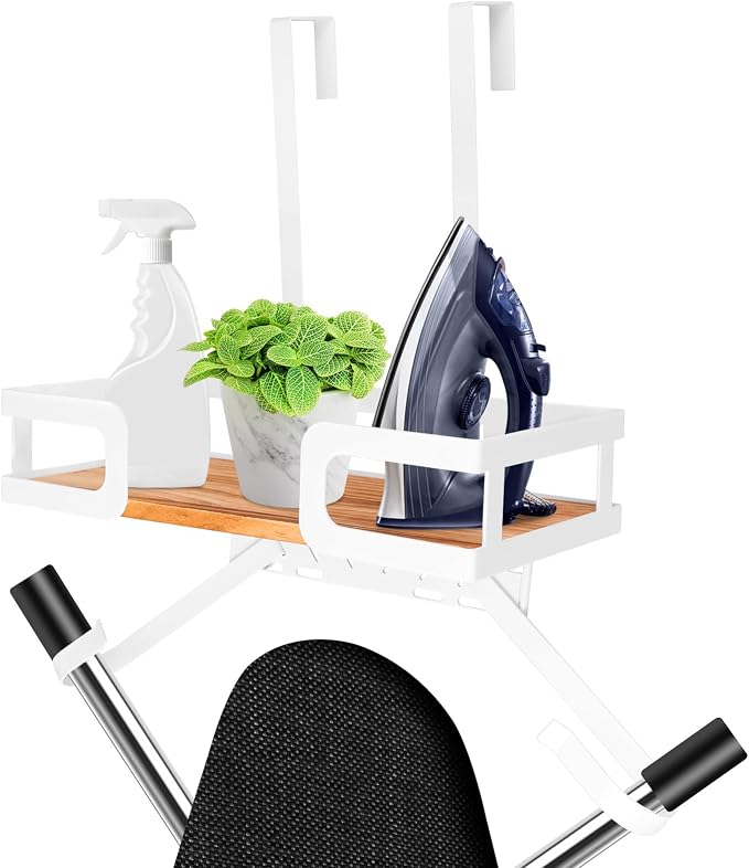 Ironing Board Holder Wall Mount, T and V Shape Ironing Board Hanger Multi Use - Image 8