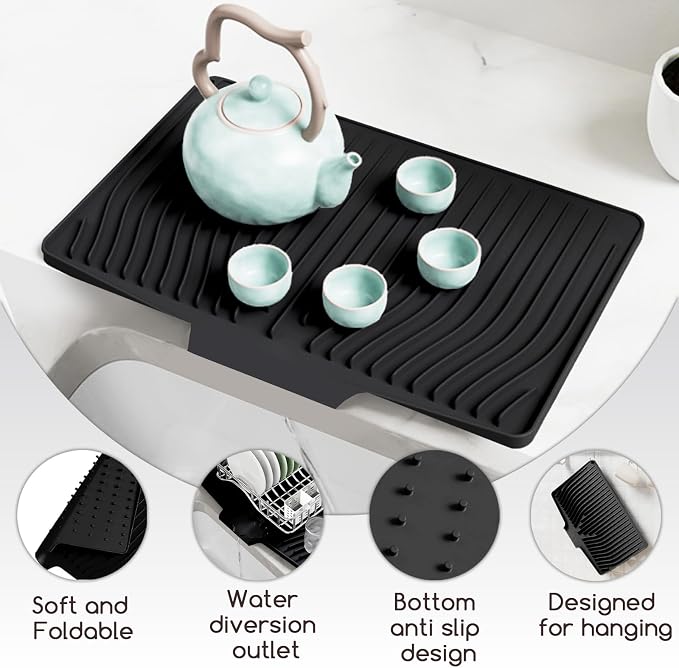 Large Premium Silicone Dish Drying Mat - Image 4