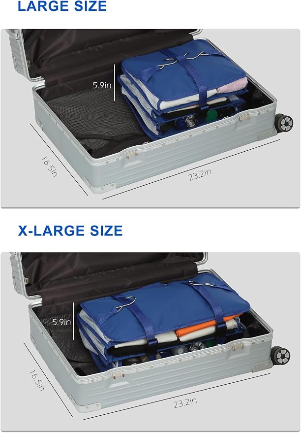 ELEZAY Hanging Packing Cubes Portable Travel Closet Collapsible Compression - Image 5