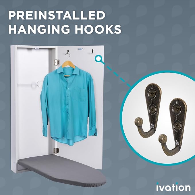 Ivation Wall-Mounted Ironing Board Cabinet - Image 4