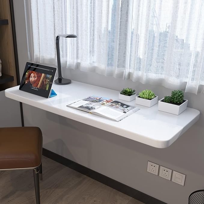 Wall Folding Table for Laundry Room Kitchen Dining Table, Wall Mounted Foldable - Image 3