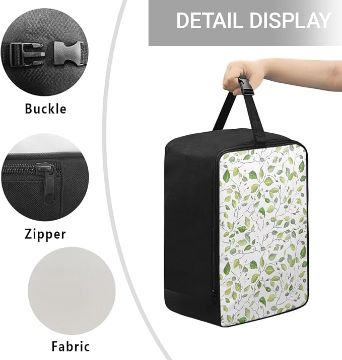 Green Leaves Portable Steamer Storage Bag - Image 5