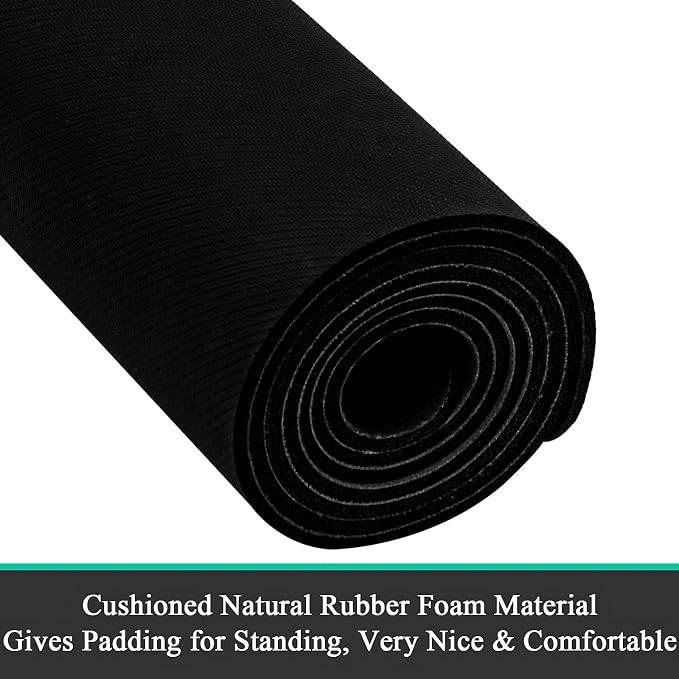Pauwer Laundry Room Rug Runner 20"x48" Waterproof Rubber Laundry Mat Non Slip - Image 5