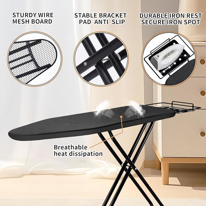 Ironing Board, 43x14 Inch Iron Board - Image 4
