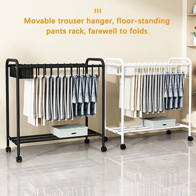 Mobile Storage Rack Freestanding Display Rack Tool Pegboard Garage, Pants - Image 9