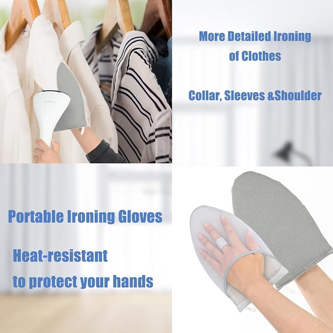 Steamer Board for Clothes With Ironing Glove, Steam Iron Stand With Pad for - Image 5