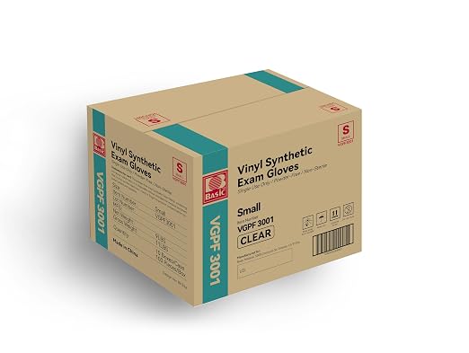 Basic Medical Clear Vinyl Exam Gloves by LWConcept