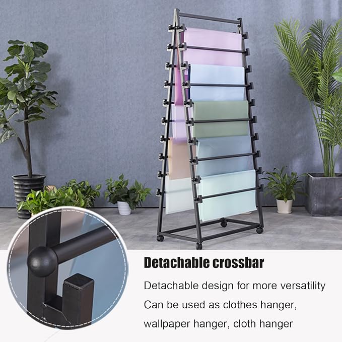 Display Rack Metal Scarf Stand Ribbon Shelf Closet Organizer, Sewing Thread - Image 3