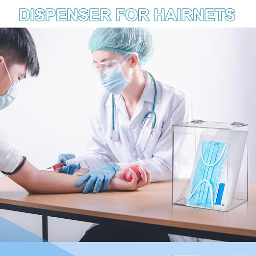 Kathfly 6 Pcs Acrylic Hairnet Dispenser, Wall Mount Acrylic Storage - Image 6