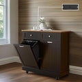 20 Gallon Double Wooden Kitchen Trash Can Cabinet by CayugaCrekrd