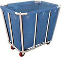 Laundry Cart Commercial, 10 Bushel Large Industrial Rolling Laundry Hamper by Graywlof