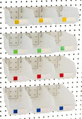 Pegboard Bins – 12 Pack Clear Large by RightArrange
