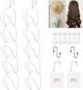 LINFIDITE 10 Pack Hat Rack Hanger Holder Organizer Closet Hanging Baseball Cap by LINFIDITE