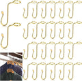 50 Pieces Hanger Connector Hooks Metal Hanger Extender Hooks Stable Clothes by Sankoly