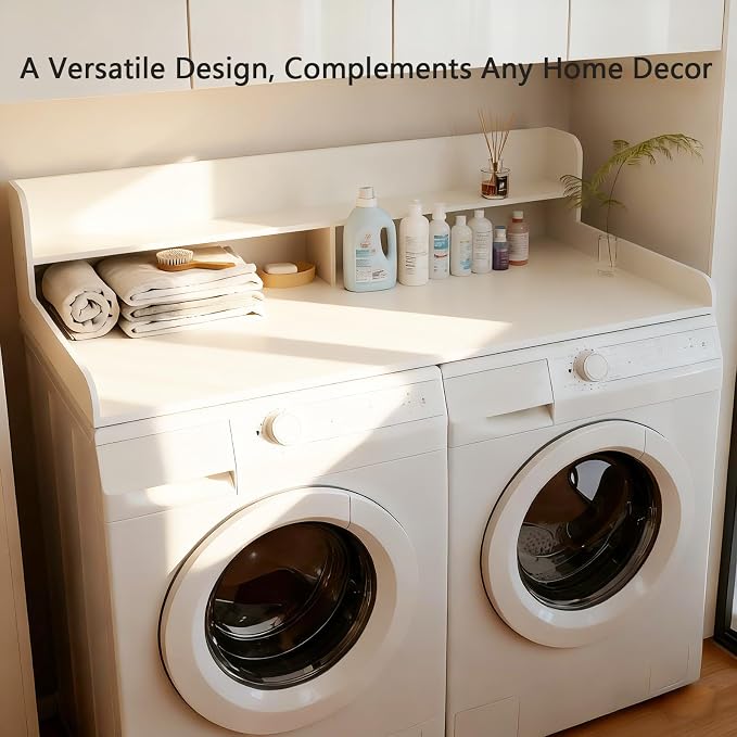 Fabuday 2-Tier Wood Washer Dryer Countertop - Image 4