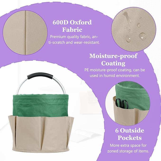 Set of 2 Foldable Cleaning Caddy - Image 7