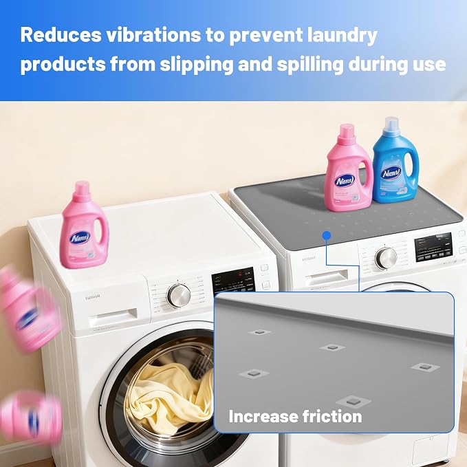 1 Pack 26" x 18" Washer and Dryer Topper, Silicone Washer Dryer Countertop - Image 4