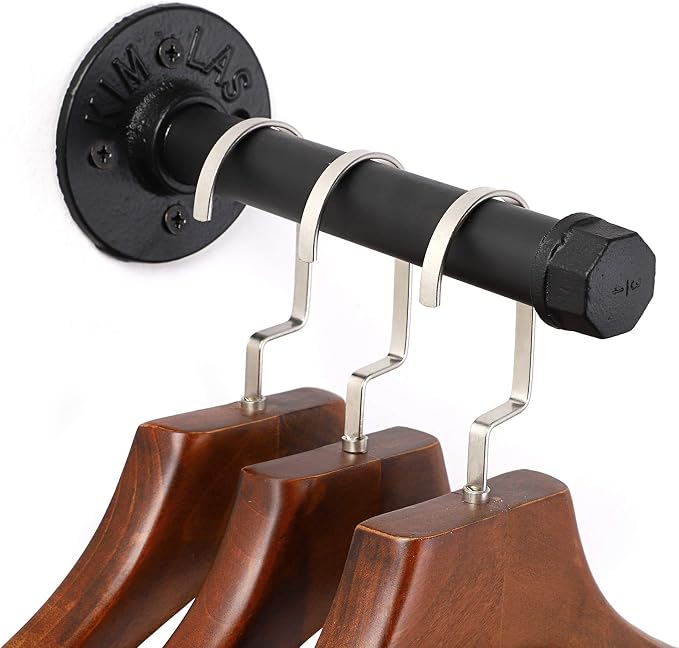 Sumnacon 2 Pcs 7.7 Inch Industrial Pipe Clothes Bar - Image 3