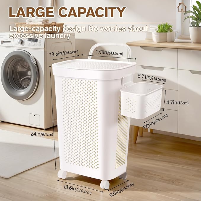 Ultra Wheeled Laundry Hamper - Image 4