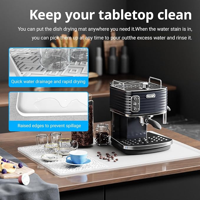 Silicone Coffee mat 24''x16'' – Non-Slip Bar Mat - Image 4
