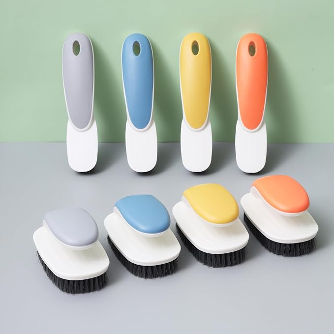Laundry Scrub Brush 2 Pack, Soft Bristle Cleaning Scrub Brush, Shoe Cleaning - Image 6