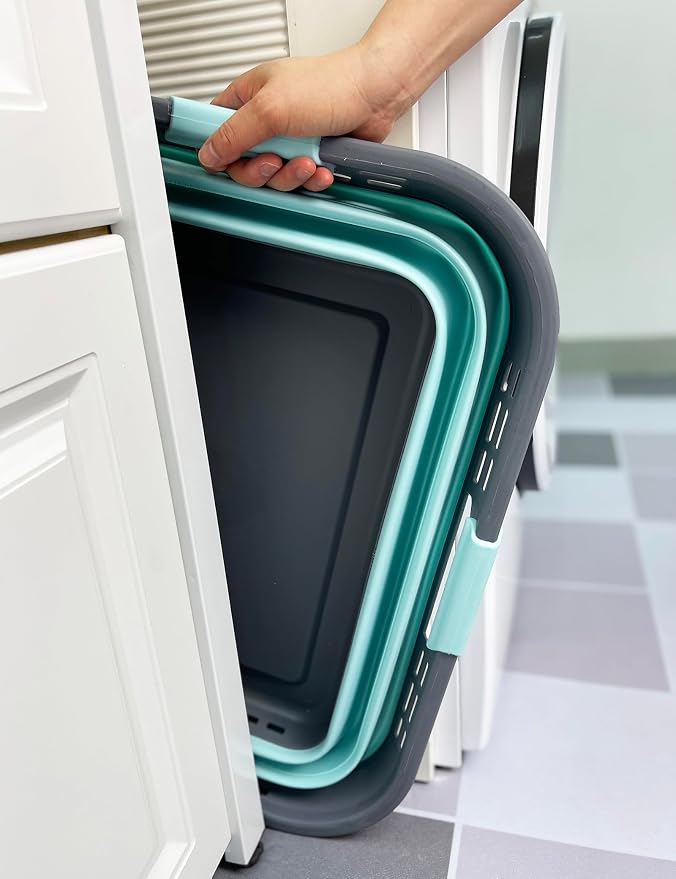 SAMMART 42L Collapsible Plastic Storage Basket - Image 4