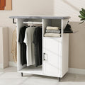 Rolling Ironing Board with Storage Cabinet, Tabletop Ironing Board by VKTO