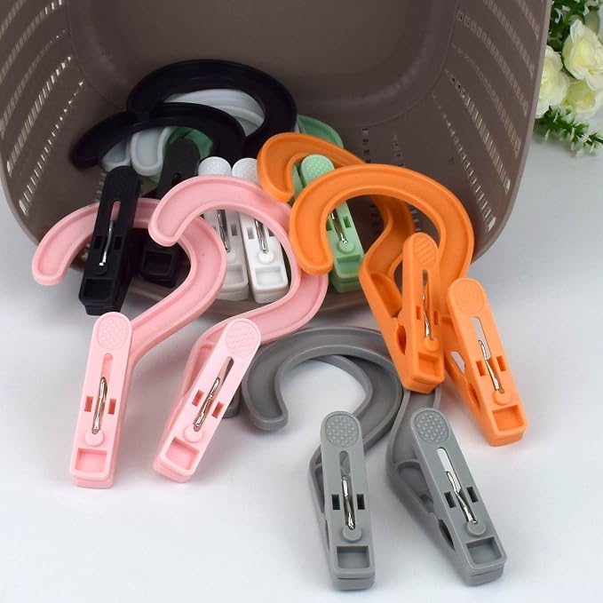 Laundry Hooks Boot Hangers Plastic Clothes Pins Hanger Clips - Image 6