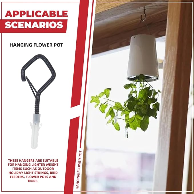 20 Sets Q-Hanger Hooks with Safety Buckle, Windproof Screw -in Hooks - Image 9