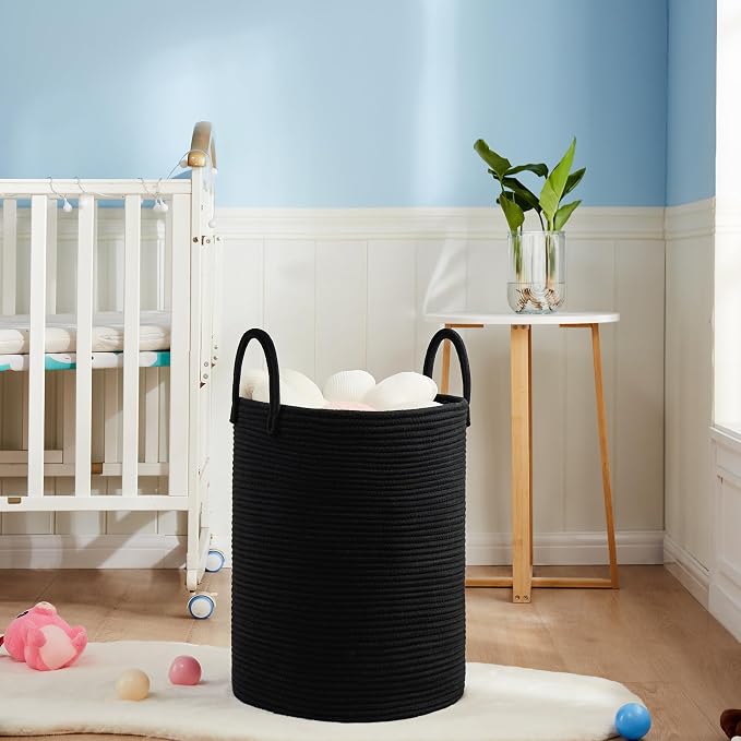 Cotton Rope Laundry Hamper by YOUDENOVA, 72L - Image 7