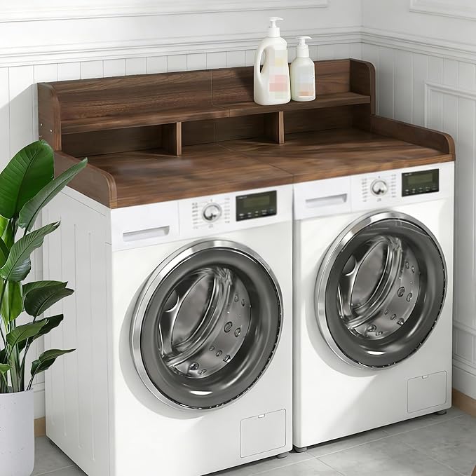 Washer Dryer Countertop, Laundry Wood Shelf Topper - Image 7