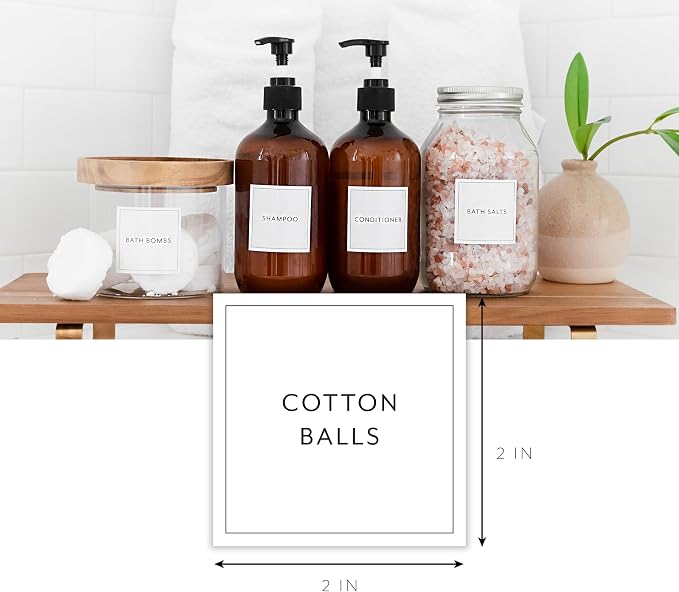 Bathroom Laundry Labels for Jars - Image 2