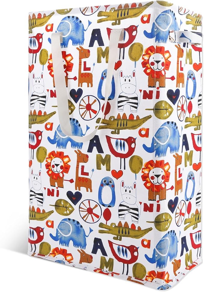 Odonata Slim Laundry Hamper Handles Collapsible Laundry Basket Thin Dirty by Odonata