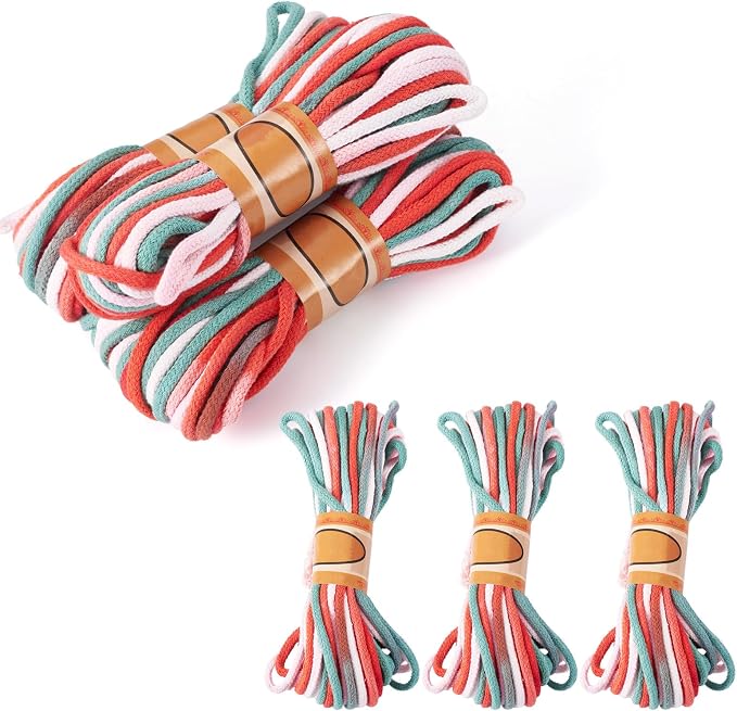 98.46 Feet Christmas Theme 3-3.5mm Macrame Cord Twisted Soft Macrame Rope by Sparkeads
