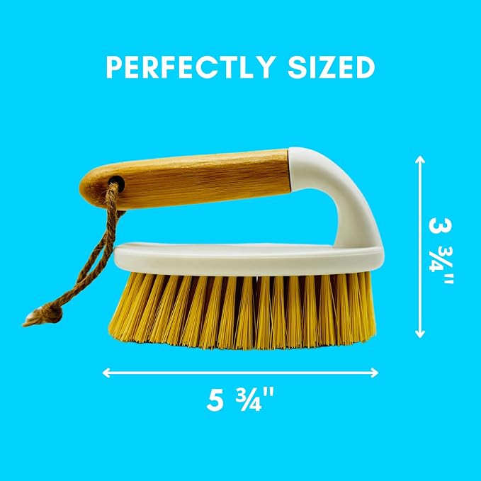 Laundry Brush with Eco-Friendly Bamboo Handle by Foxtail Collective Bundle with - Image 3