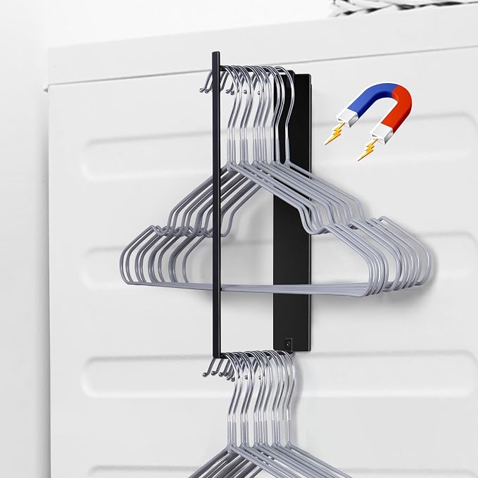 Magnetic Hanger Organizer Stacker, Clothes Hanger Storage Rack by EASTTOWEST