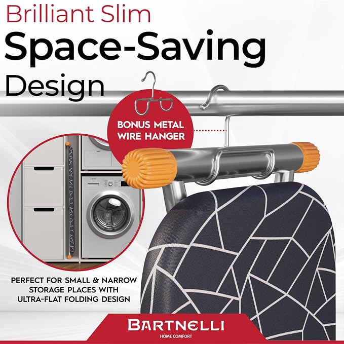 Bartnelli Ironing Board | Space-Saving and Ultimate Iron Board Experience 13x43 - Image 7