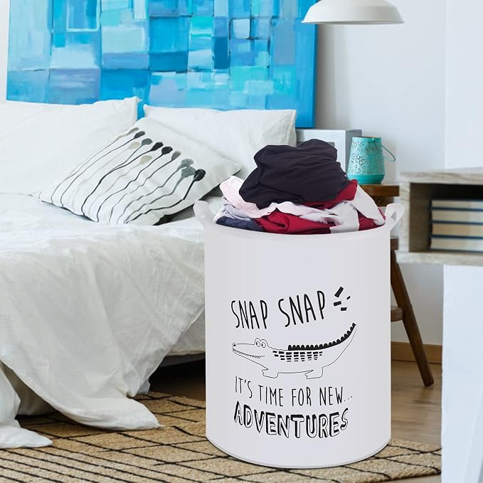 Collapsible Laundry Basket in Bedroom Waterproof Laundry Hamper in Bathroom - Image 7