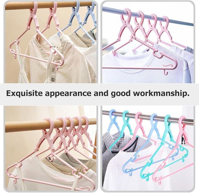 Heavy-Duty Plastic Clothes Hangers Windproof Clamp Multi-Function Sock and Coat - Image 6