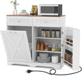 LOKO Tilt Out Trash Can Cabinet, Kitchen Island by LOKO